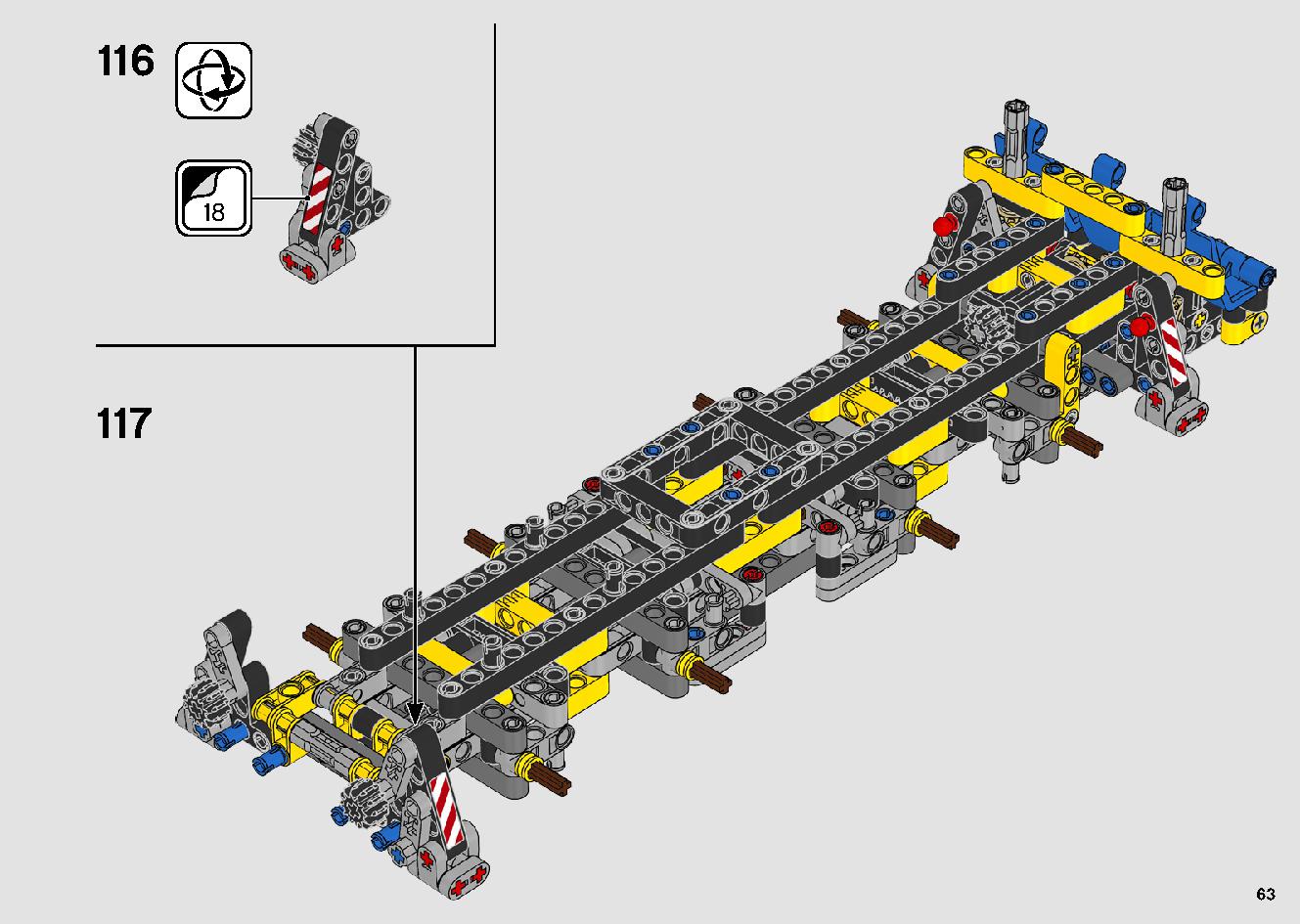 移動式クレーン車 42108 レゴの商品情報 レゴの説明書・組立方法 63 page