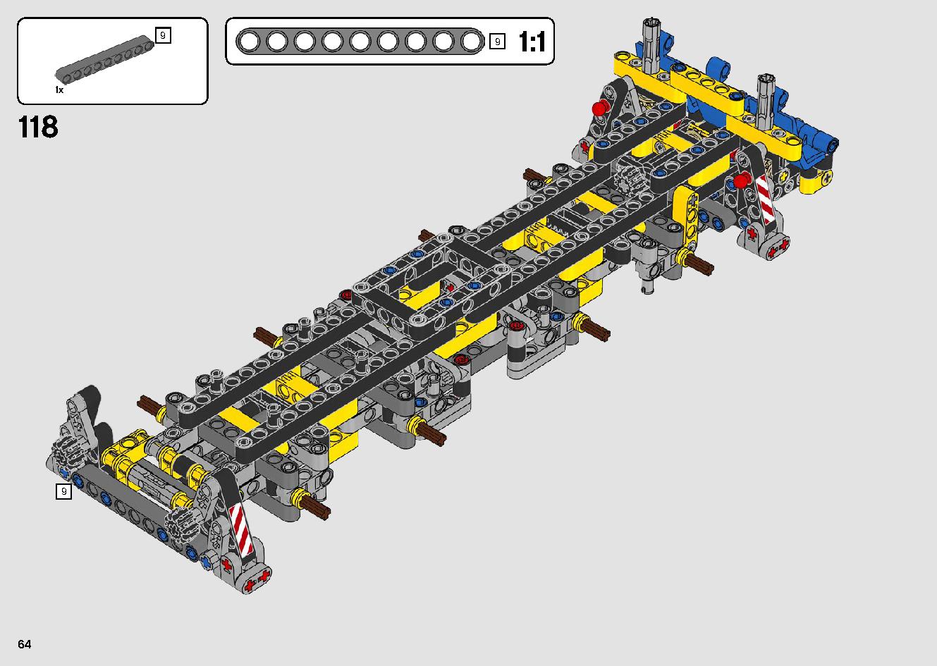 移動式クレーン車 42108 レゴの商品情報 レゴの説明書・組立方法 64 page