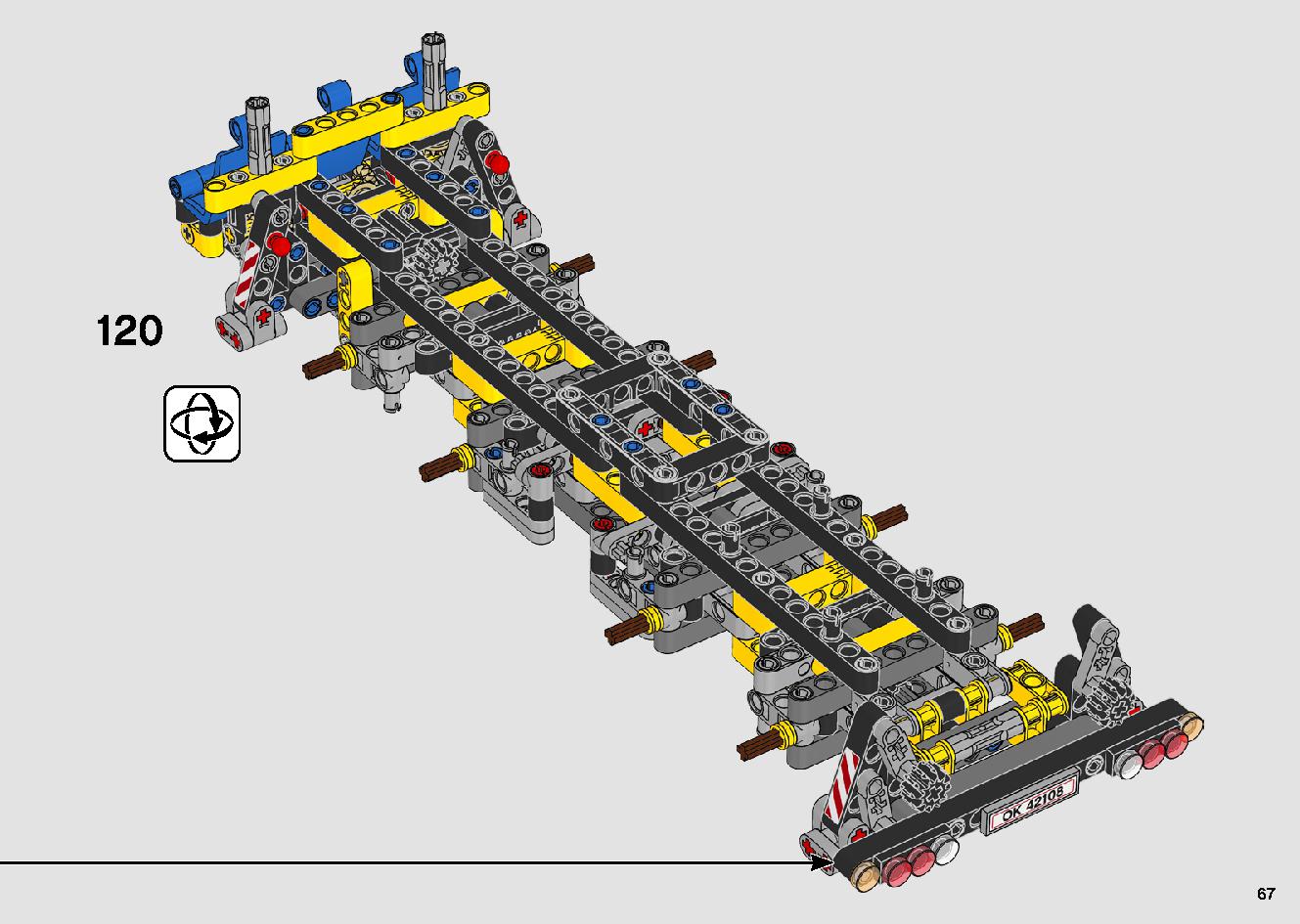 移動式クレーン車 42108 レゴの商品情報 レゴの説明書・組立方法 67 page