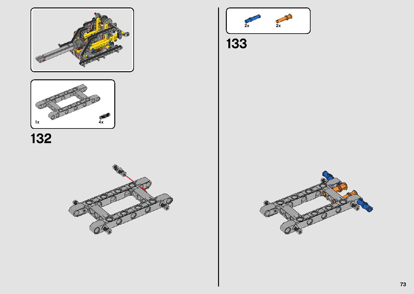 Mobile Crane 42108 LEGO information LEGO instructions 73 page