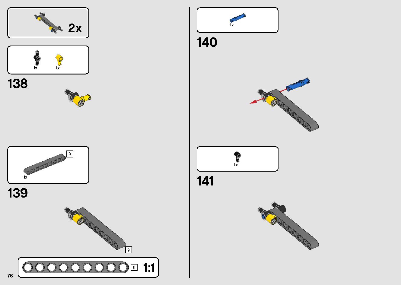 Mobile Crane 42108 LEGO information LEGO instructions 76 page