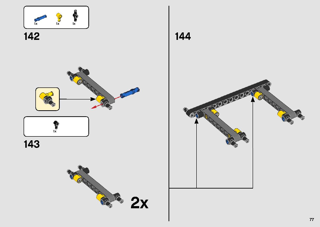 移動式クレーン車 42108 レゴの商品情報 レゴの説明書・組立方法 77 page