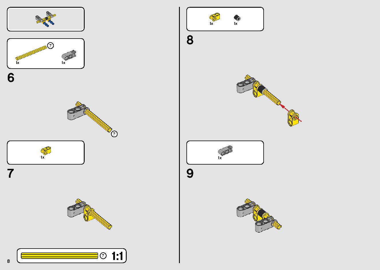 移動式クレーン車 42108 レゴの商品情報 レゴの説明書・組立方法 8 page