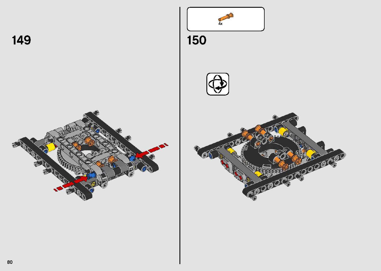 移動式クレーン車 42108 レゴの商品情報 レゴの説明書・組立方法 80 page