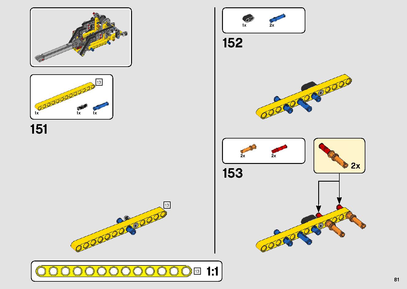Mobile Crane 42108 LEGO information LEGO instructions 81 page