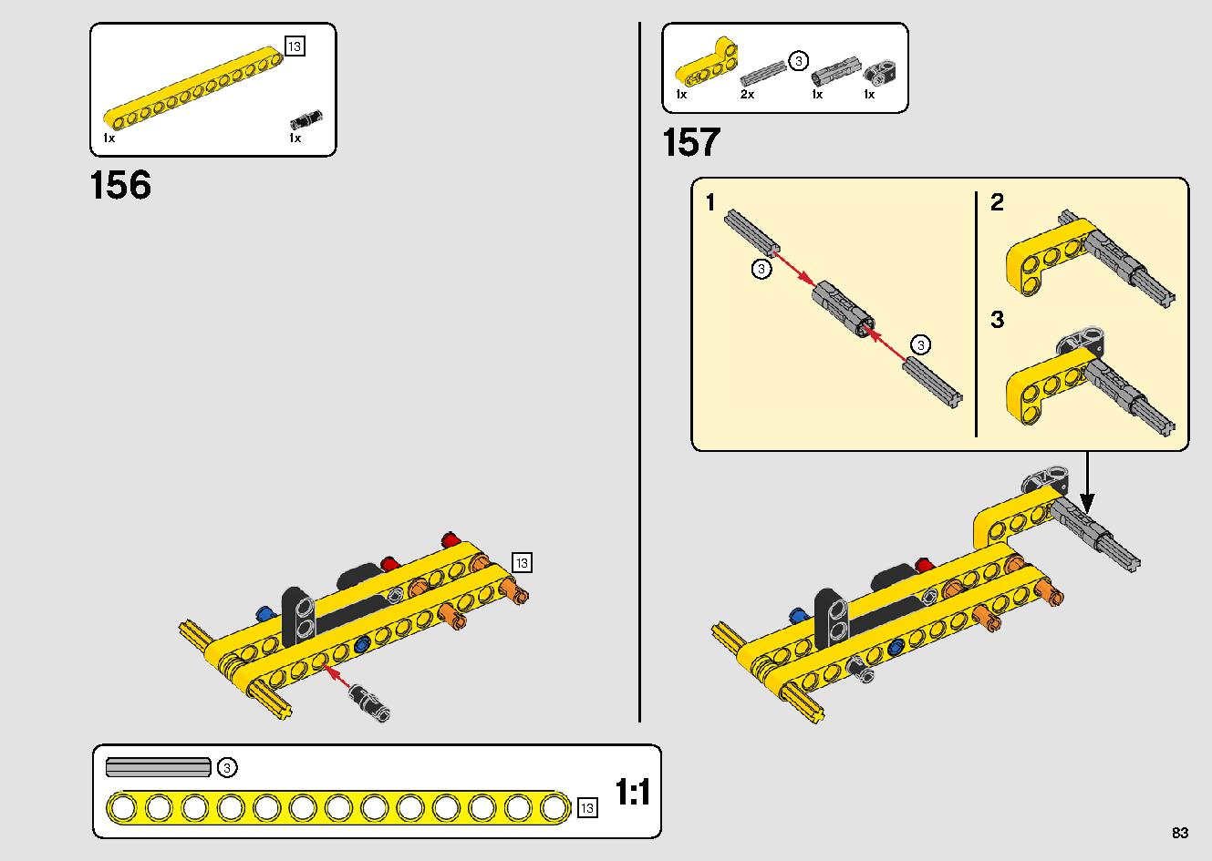 Mobile Crane 42108 LEGO information LEGO instructions 83 page