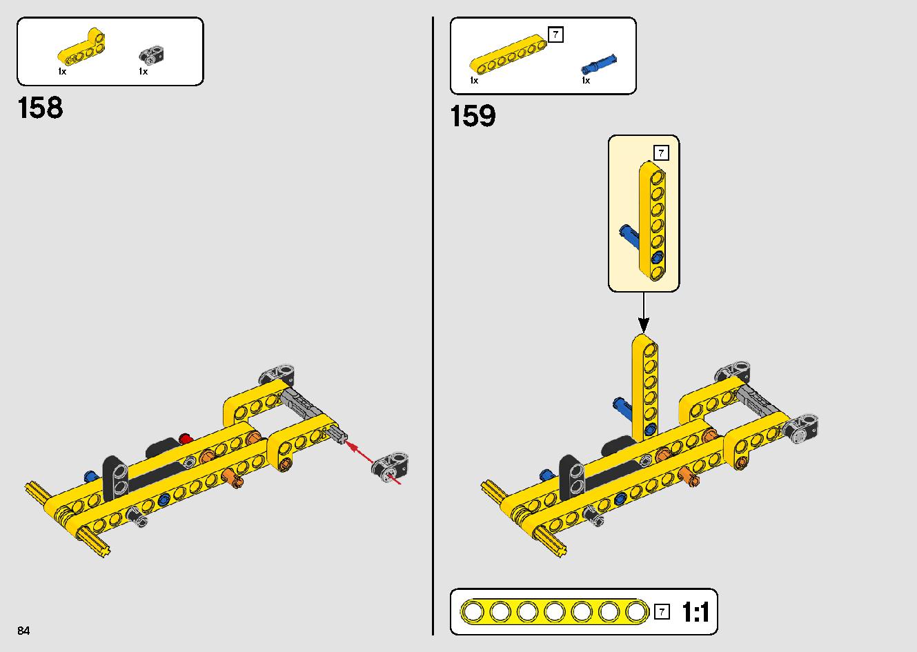 Mobile Crane 42108 LEGO information LEGO instructions 84 page