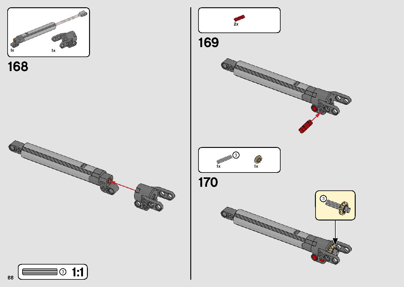 移動式クレーン車 42108 レゴの商品情報 レゴの説明書・組立方法 88 page
