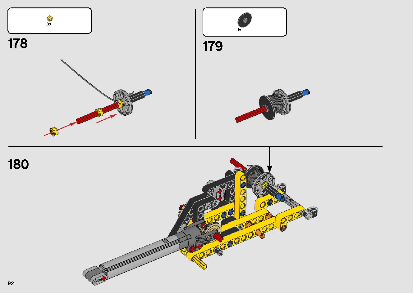 移動式クレーン車 42108 レゴの商品情報 レゴの説明書・組立方法 92 page