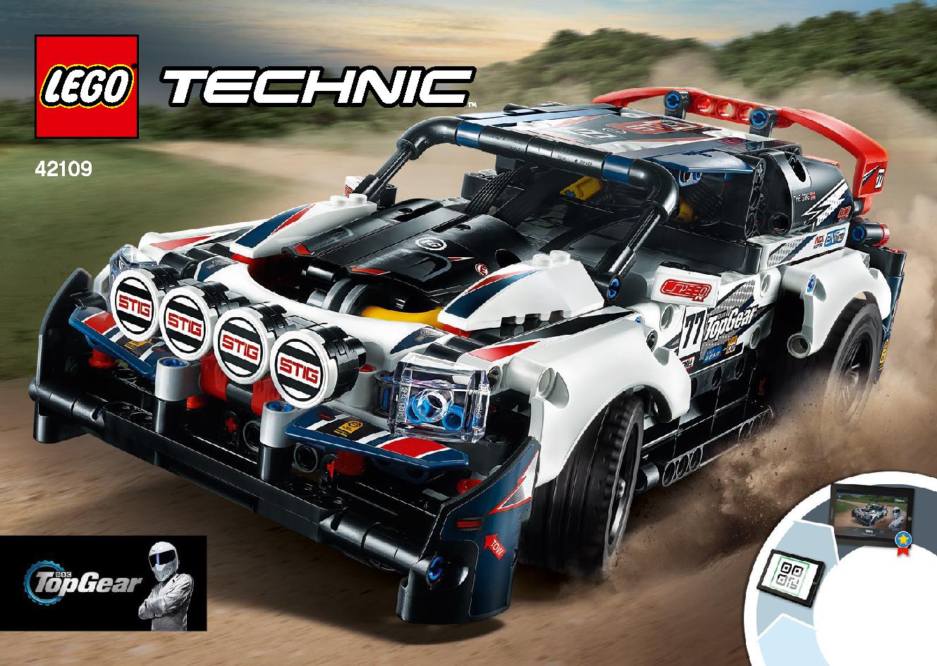 App-Controlled Top Gear Rally Car 42109 LEGO information LEGO instructions 1 page