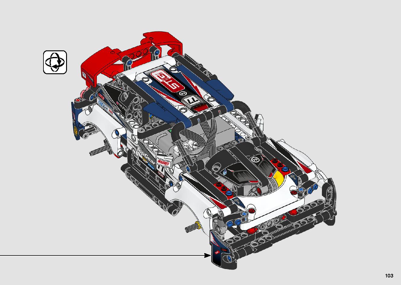 App-Controlled Top Gear Rally Car 42109 LEGO information LEGO instructions 103 page