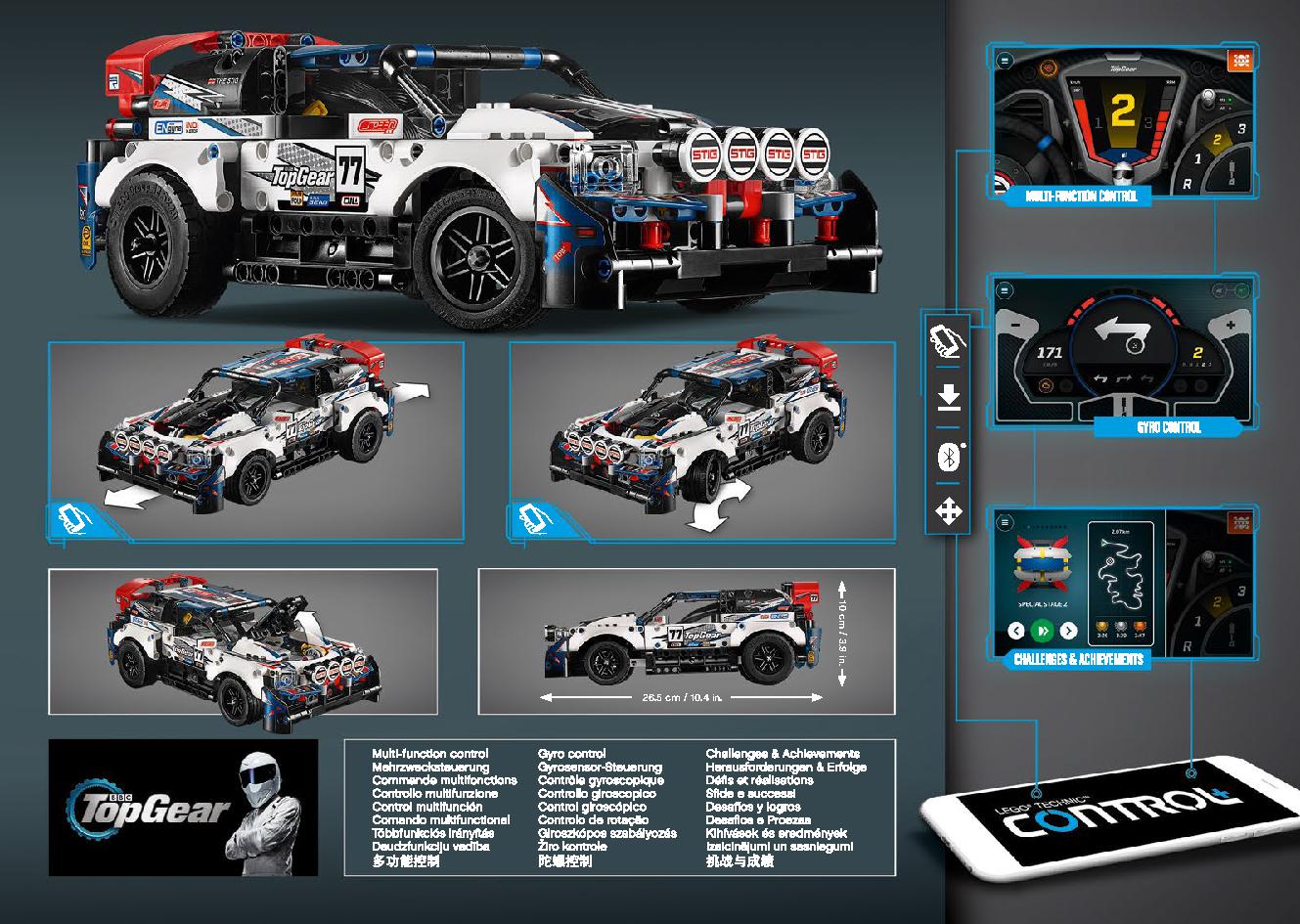 App-Controlled Top Gear Rally Car 42109 LEGO information LEGO instructions 115 page