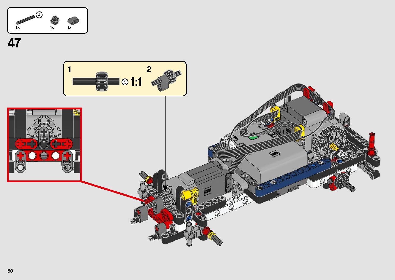 トップギア・ラリーカー（アプリコントロール） 42109 レゴの商品情報 レゴの説明書・組立方法 50 page