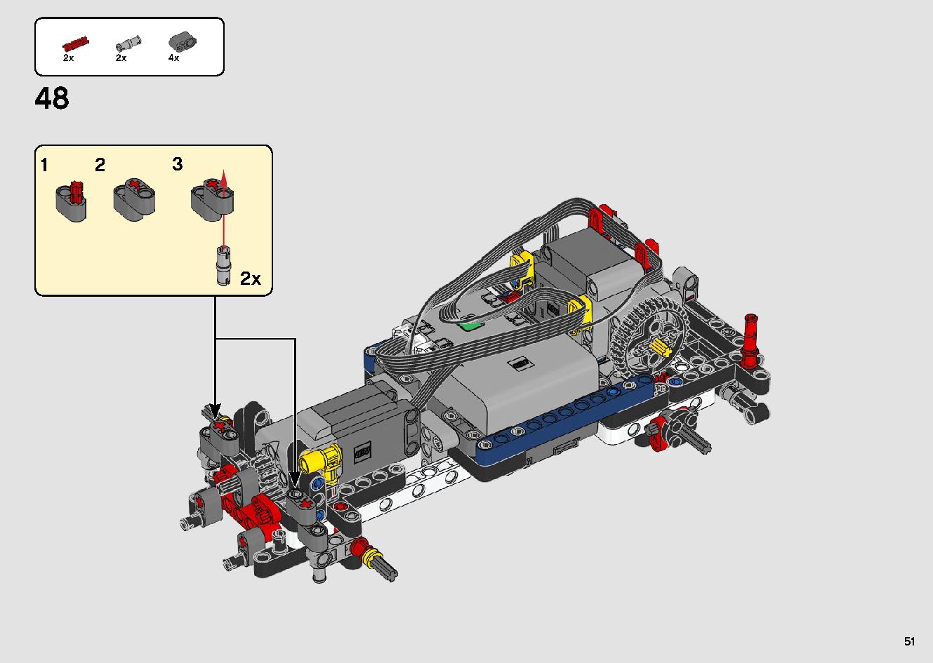 トップギア・ラリーカー（アプリコントロール） 42109 レゴの商品情報 レゴの説明書・組立方法 51 page