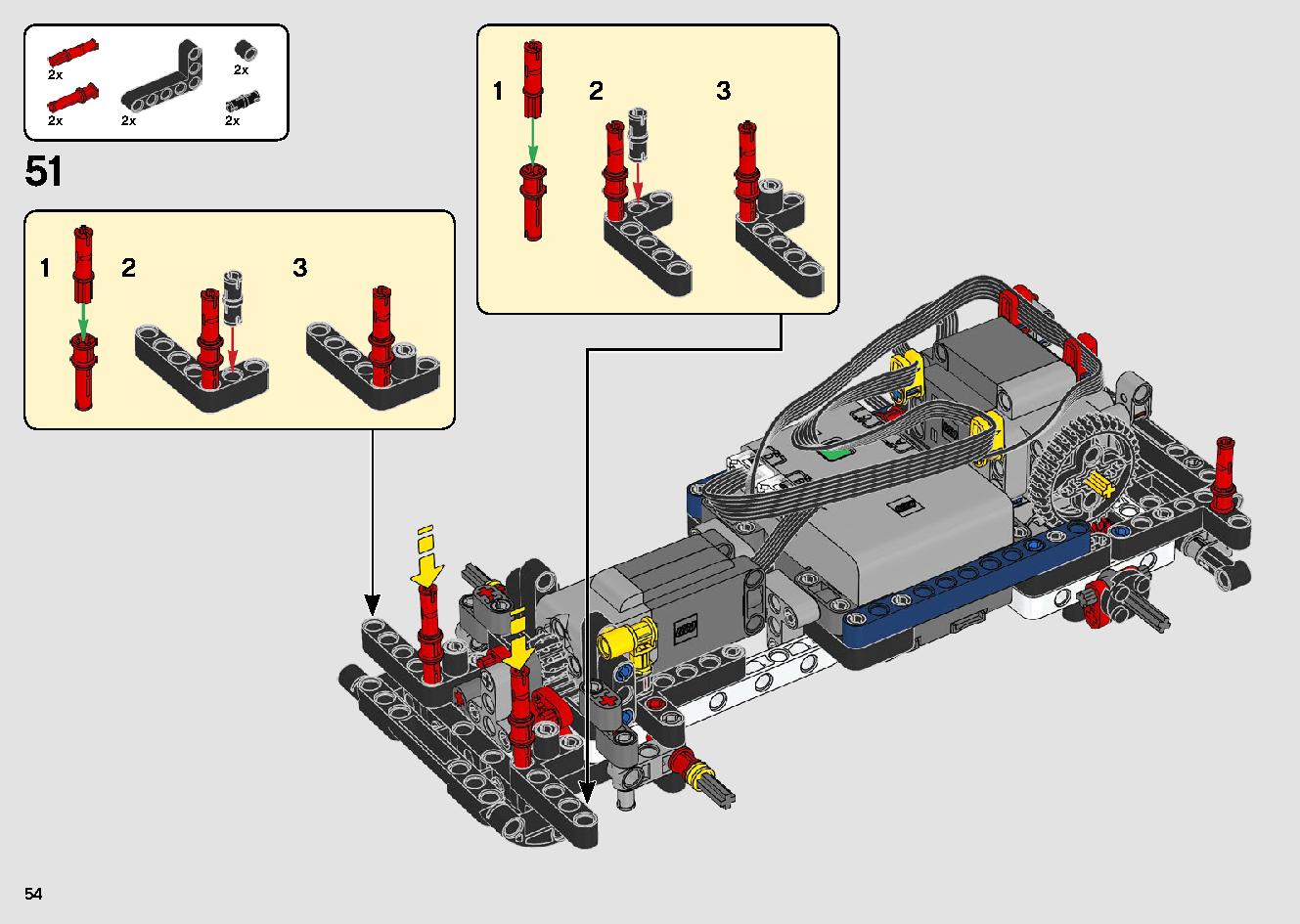 トップギア・ラリーカー（アプリコントロール） 42109 レゴの商品情報 レゴの説明書・組立方法 54 page