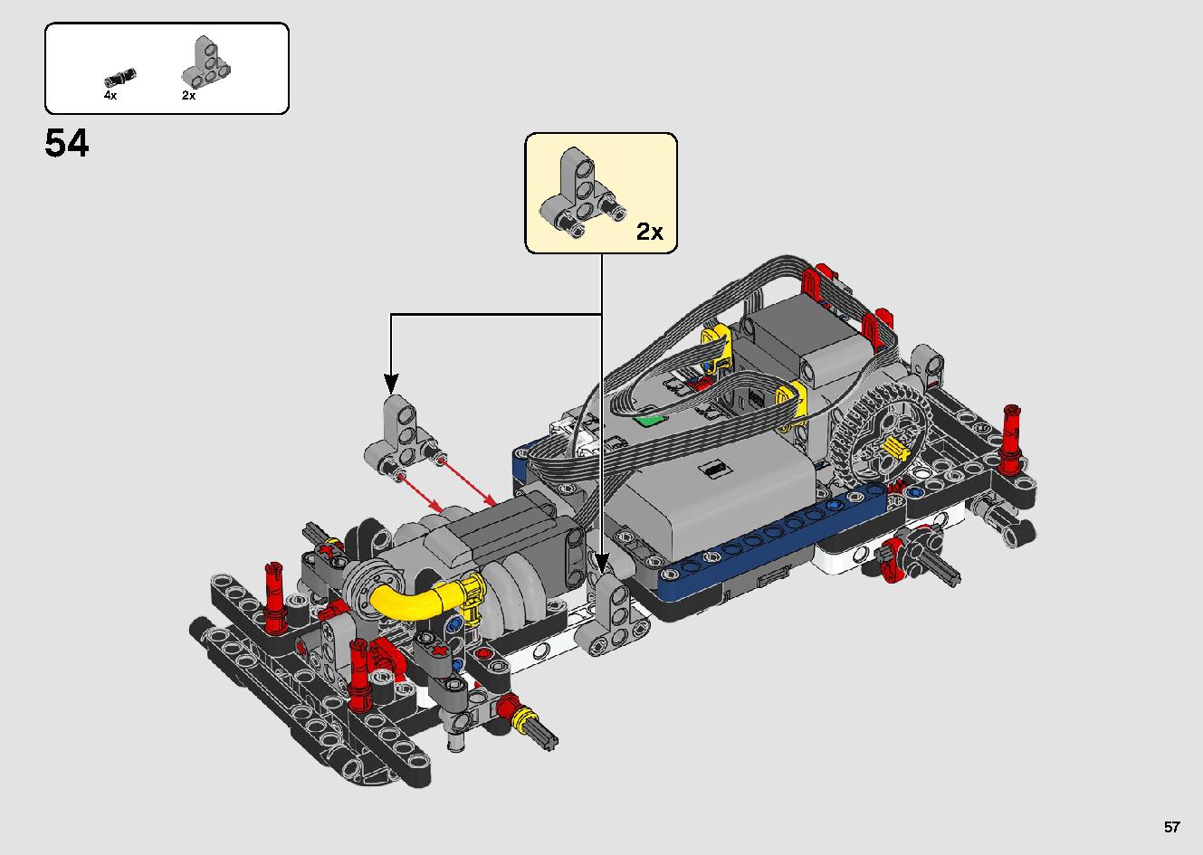 App-Controlled Top Gear Rally Car 42109 LEGO information LEGO instructions 57 page