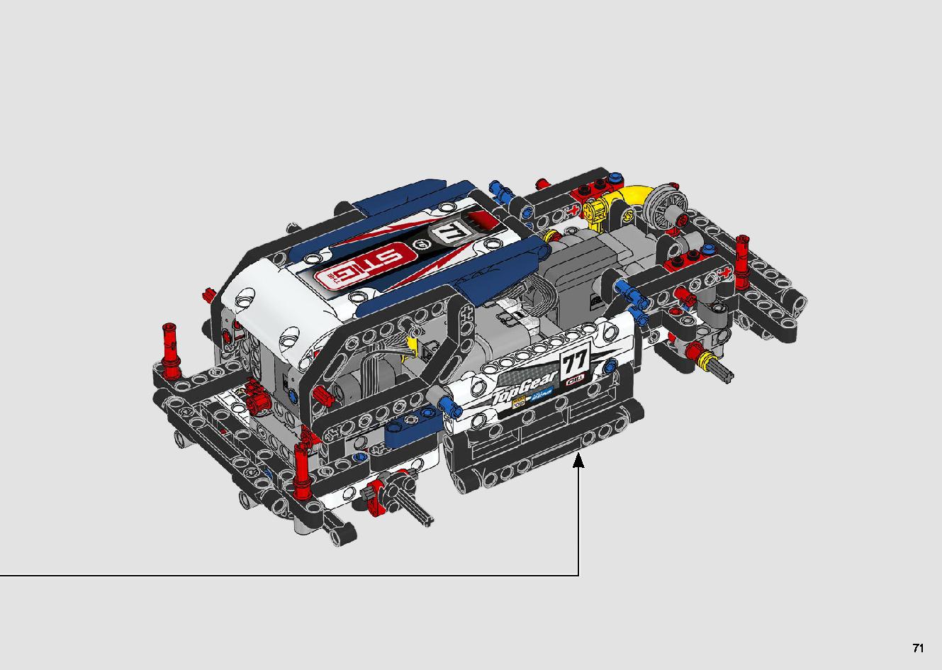 App-Controlled Top Gear Rally Car 42109 LEGO information LEGO instructions 71 page