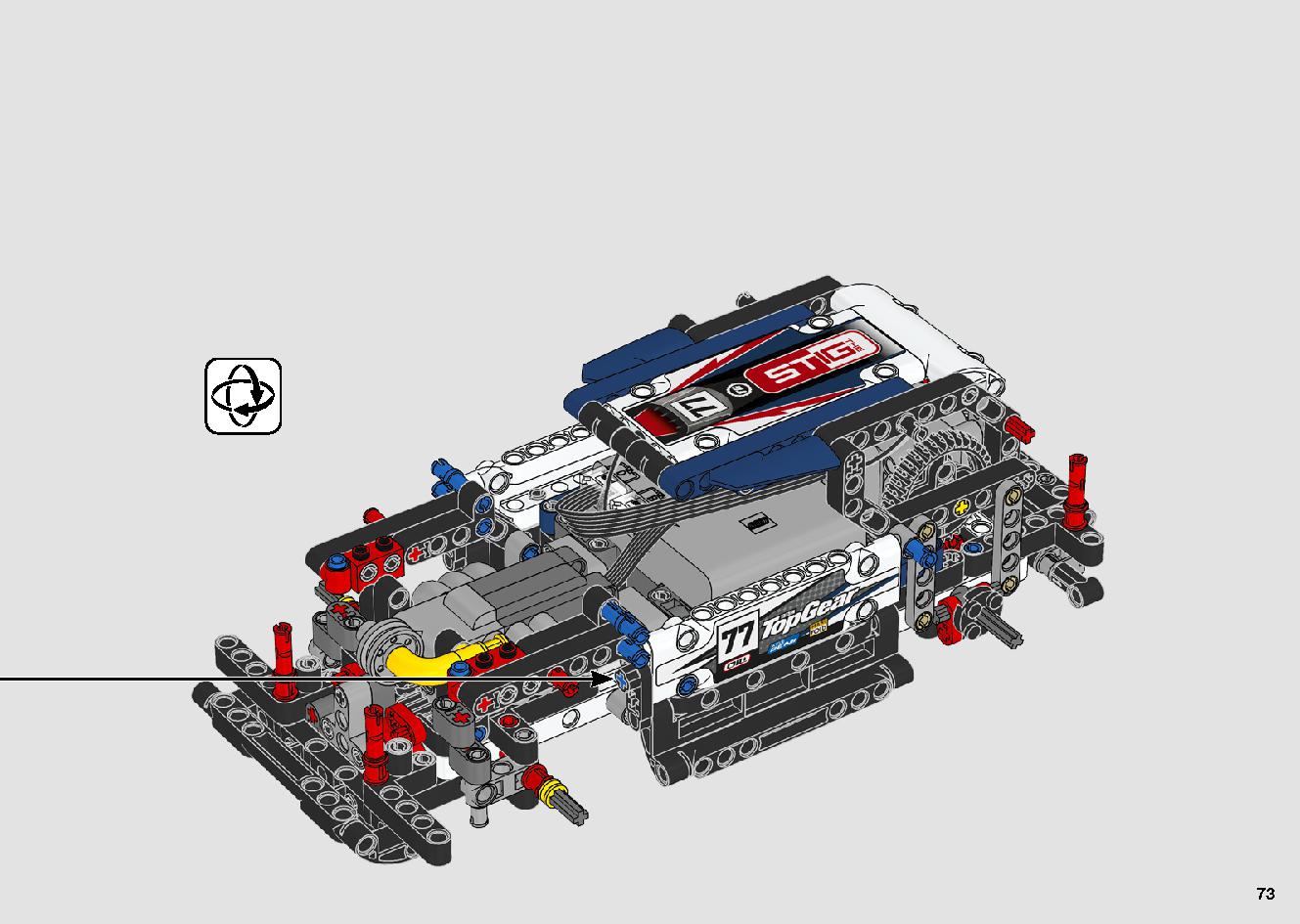 App-Controlled Top Gear Rally Car 42109 LEGO information LEGO instructions 73 page
