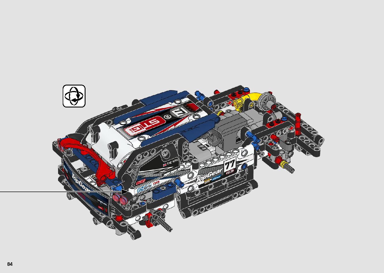 App-Controlled Top Gear Rally Car 42109 LEGO information LEGO instructions 84 page