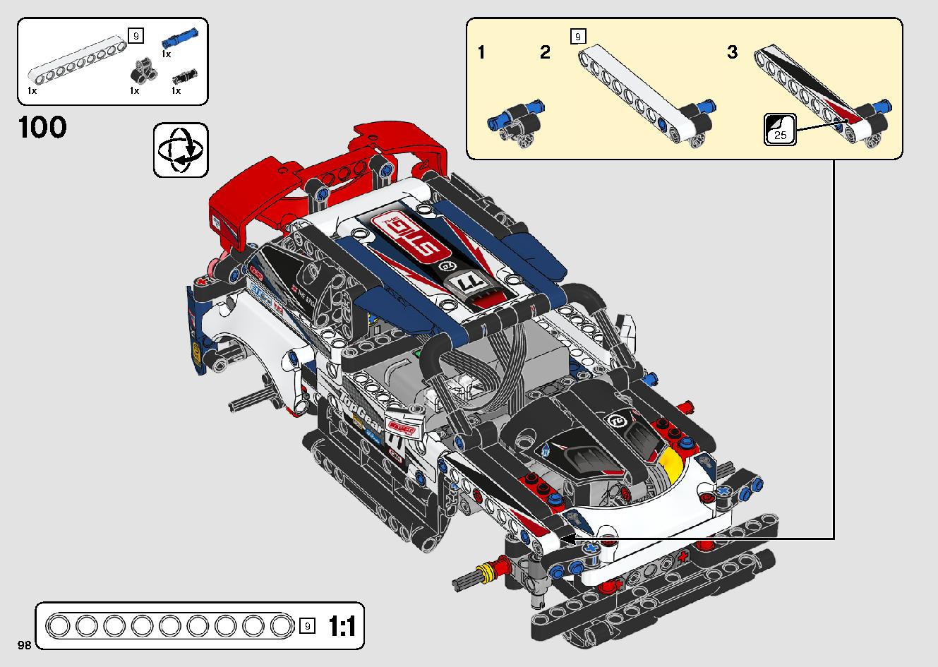 App-Controlled Top Gear Rally Car 42109 LEGO information LEGO instructions 98 page