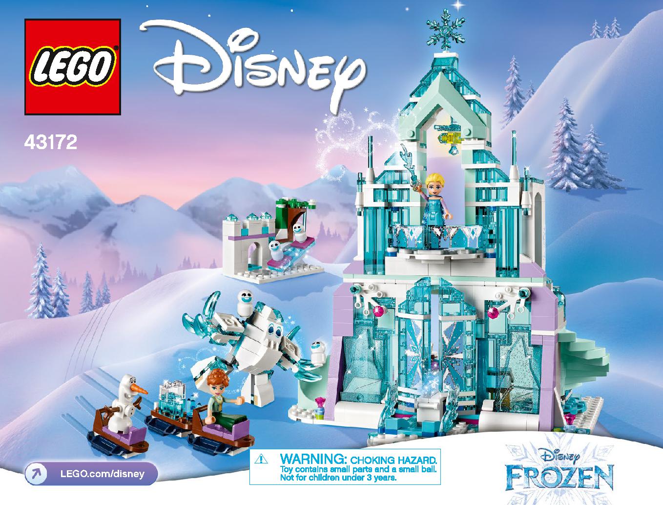Elsa's Magical Ice Palace 43172 LEGO information LEGO instructions 1 page