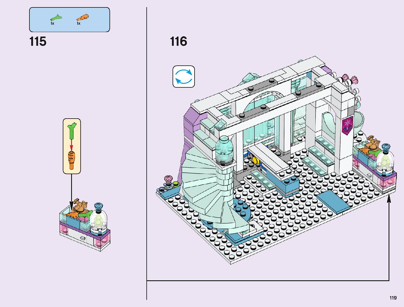 Elsa's Magical Ice Palace 43172 LEGO information LEGO instructions 119 page