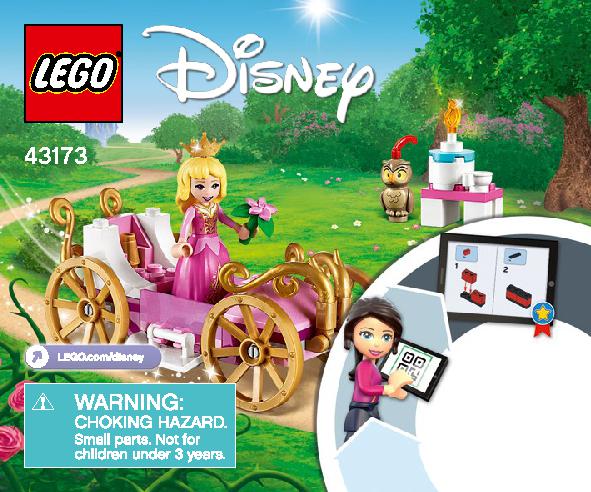 Aurora's Royal Carriage 43173 LEGO information LEGO instructions 1 page