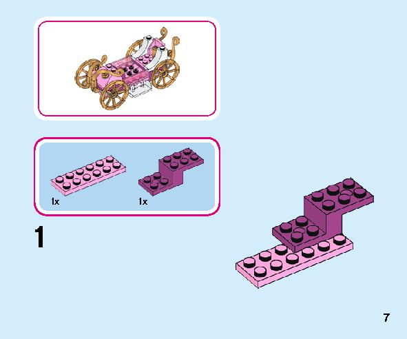 Aurora's Royal Carriage 43173 LEGO information LEGO instructions 7 page