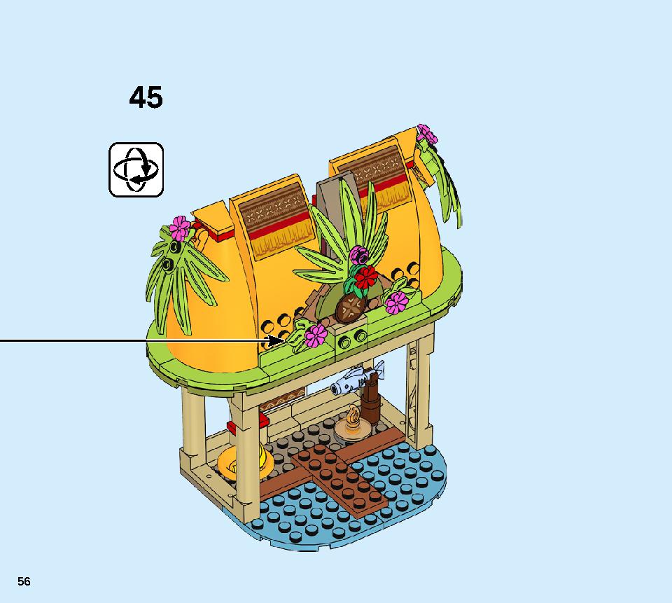 Moana's Island Home 43183 レゴの商品情報 レゴの説明書・組立方法 56 page