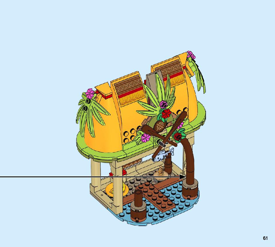 Moana's Island Home 43183 レゴの商品情報 レゴの説明書・組立方法 61 page