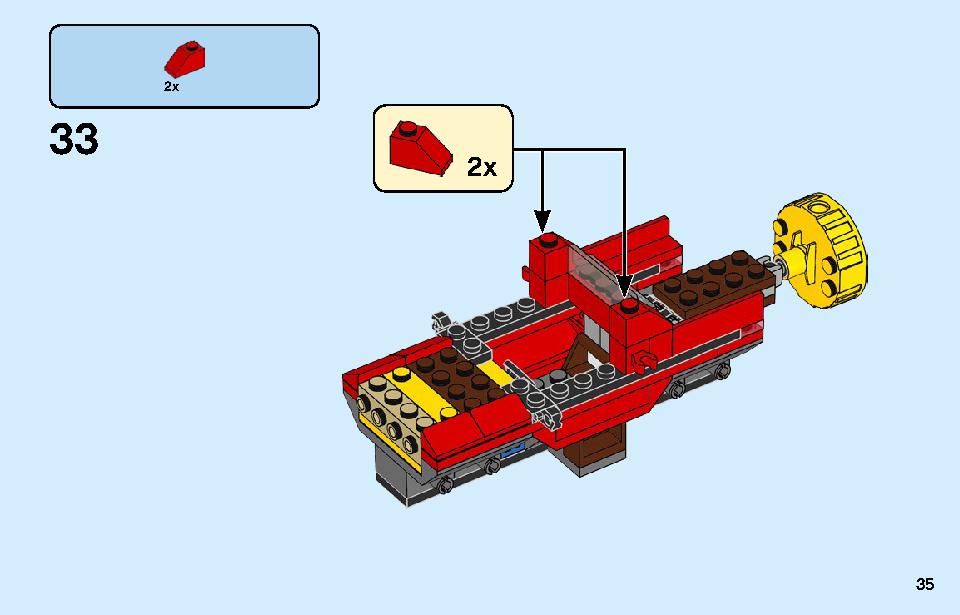 ポリス モンスタートラック強盗 60245 レゴの商品情報 レゴの説明書・組立方法 35 page