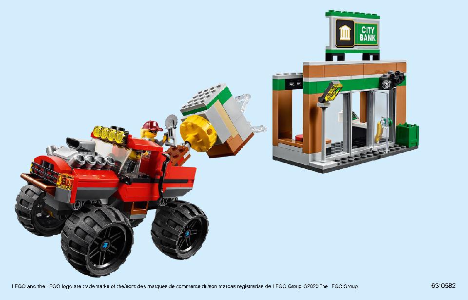 ポリス モンスタートラック強盗 60245 レゴの商品情報 レゴの説明書・組立方法 56 page