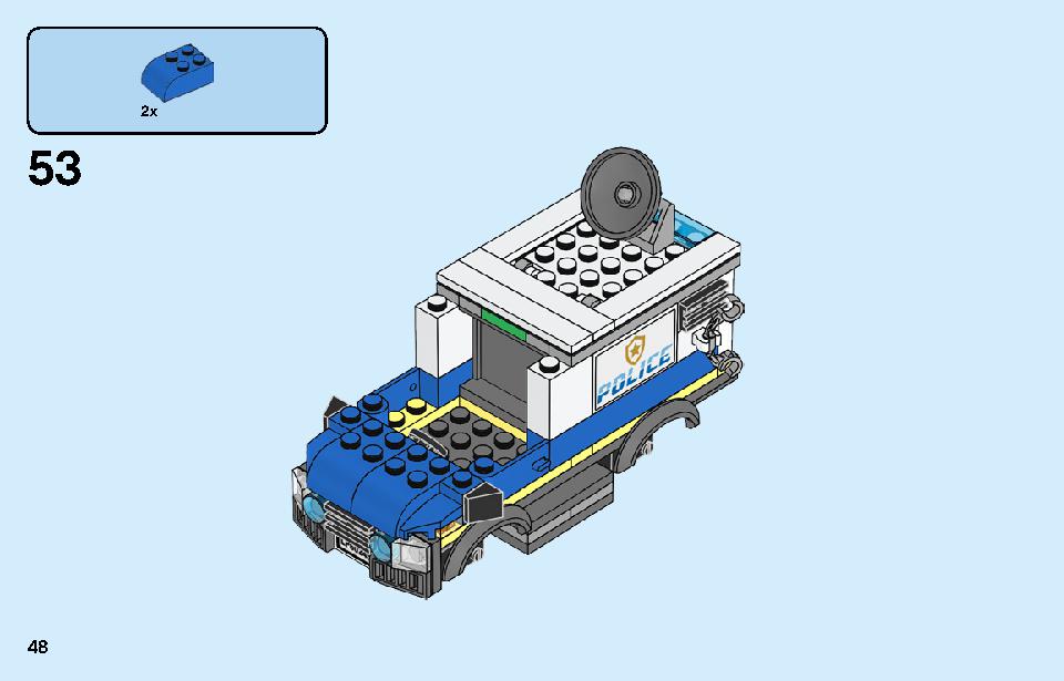 ポリス モンスタートラック強盗 60245 レゴの商品情報 レゴの説明書・組立方法 48 page