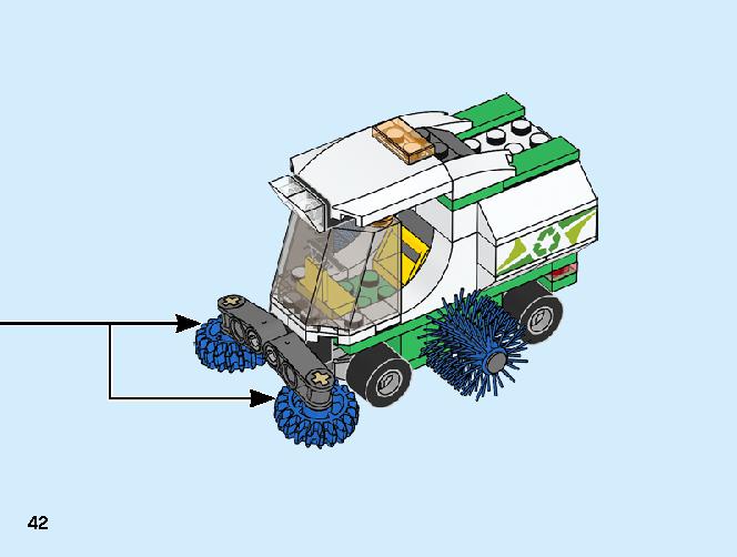 道路清掃車 60249 レゴの商品情報 レゴの説明書・組立方法 42 page