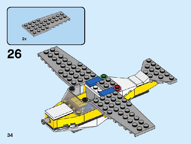 Mail Plane 60250 LEGO information LEGO instructions 34 page