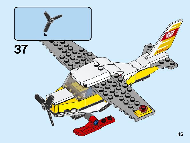 Mail Plane 60250 LEGO information LEGO instructions 45 page