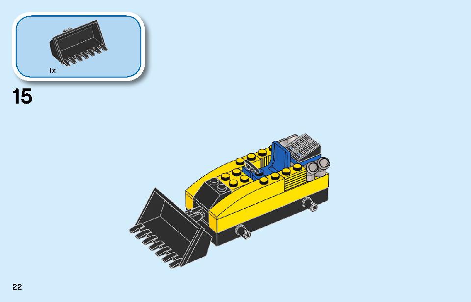 Construction Bulldozer 60252 LEGO information LEGO instructions 22 page