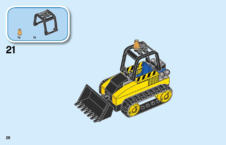 Construction Bulldozer 60252 LEGO information LEGO instructions 28 page