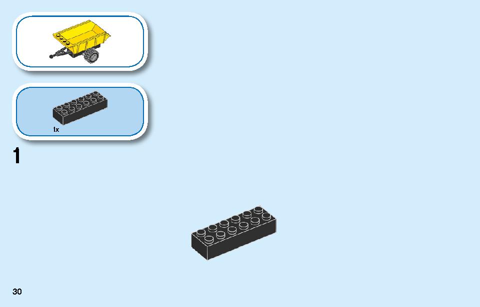 工事現場のブルドーザー 60252 レゴの商品情報 レゴの説明書・組立方法 30 page