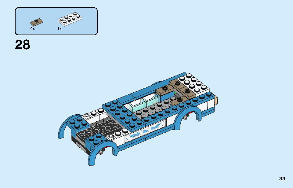 アイスクリームワゴン 60253 レゴの商品情報 レゴの説明書・組立方法 33 page