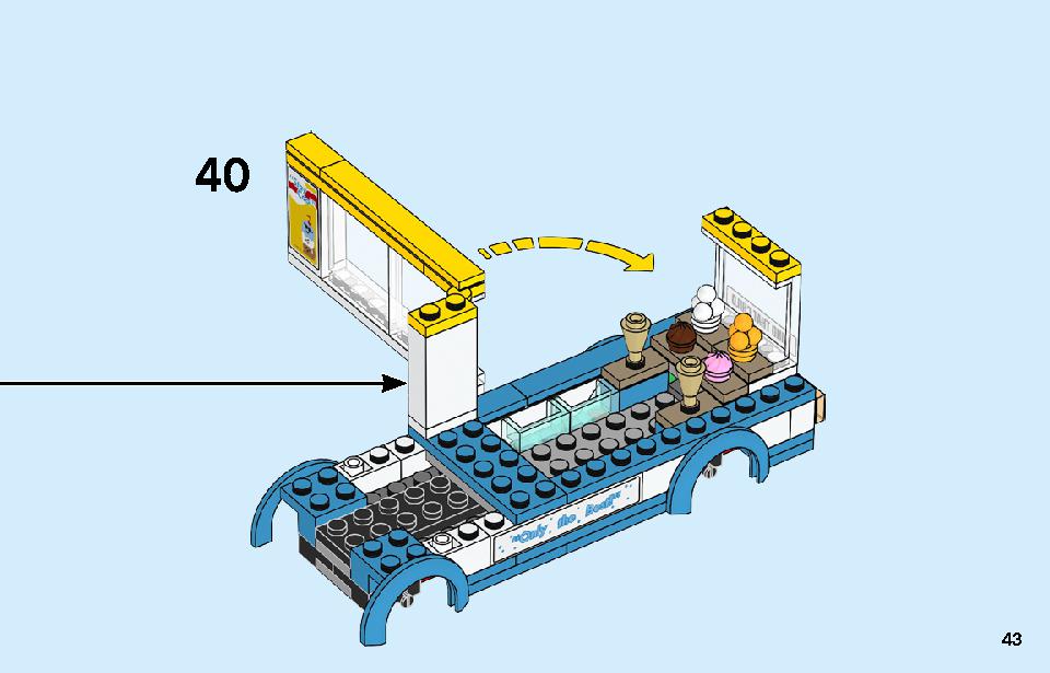アイスクリームワゴン 60253 レゴの商品情報 レゴの説明書・組立方法 43 page