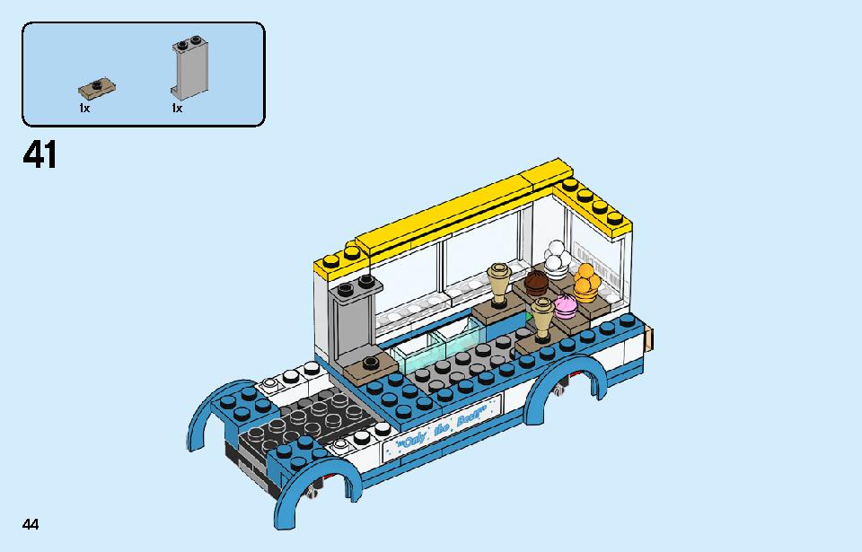 アイスクリームワゴン 60253 レゴの商品情報 レゴの説明書・組立方法 44 page