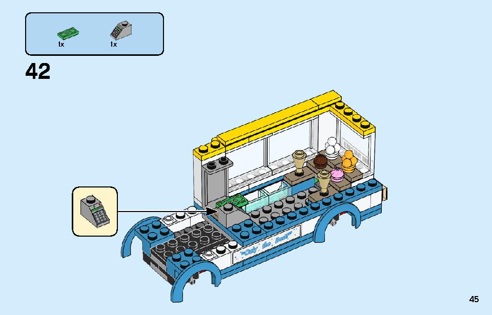 アイスクリームワゴン 60253 レゴの商品情報 レゴの説明書・組立方法 45 page