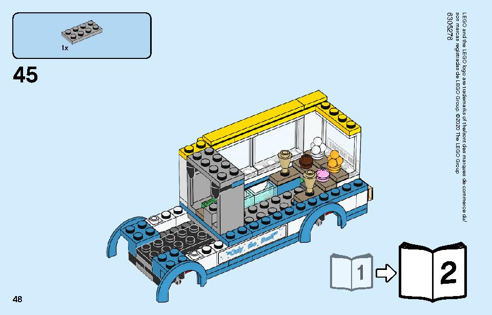 アイスクリームワゴン 60253 レゴの商品情報 レゴの説明書・組立方法 48 page