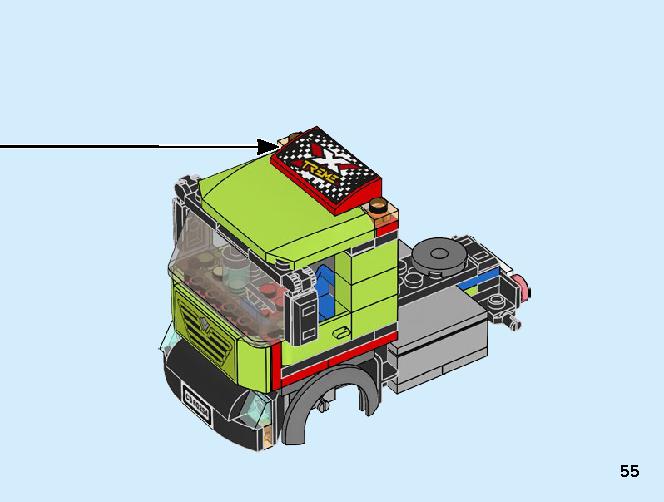 レースボート輸送車 60254 レゴの商品情報 レゴの説明書・組立方法 55 page