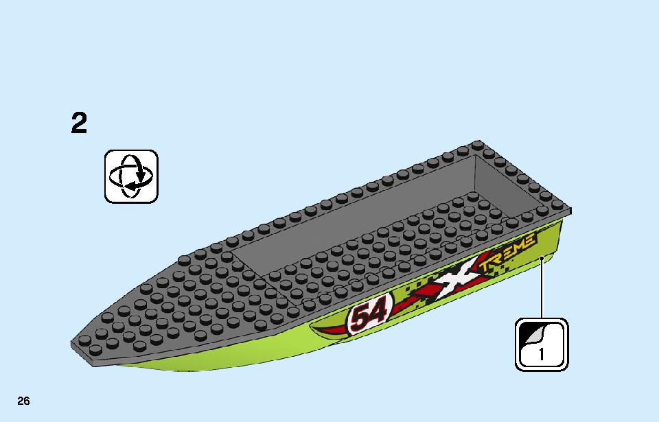 Race Boat Transporter 60254 LEGO information LEGO instructions 26 page