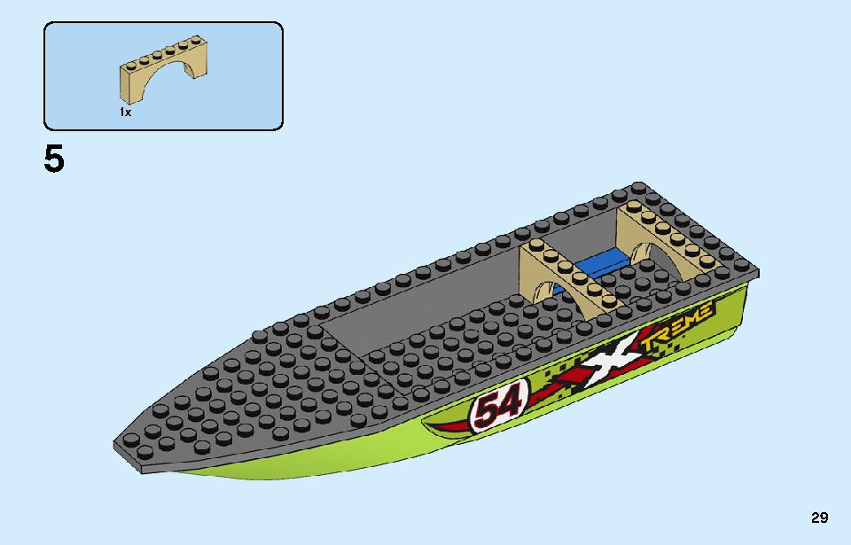 Race Boat Transporter 60254 LEGO information LEGO instructions 29 page