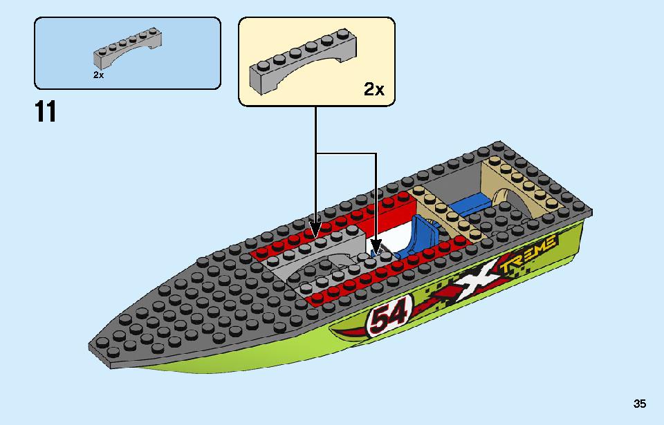 Race Boat Transporter 60254 LEGO information LEGO instructions 35 page