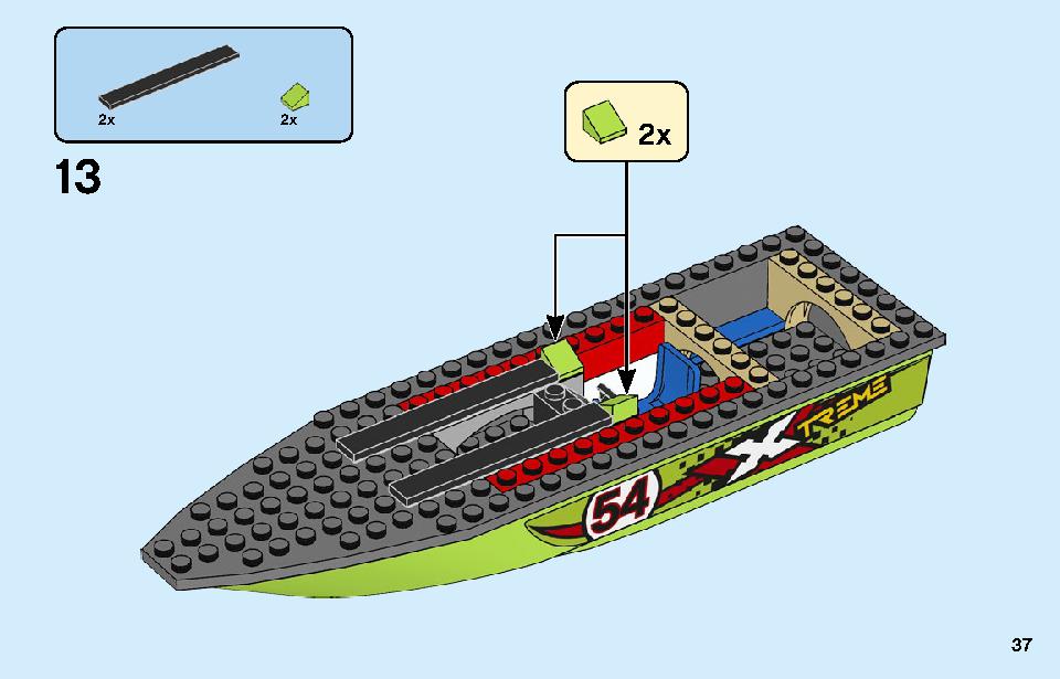 Race Boat Transporter 60254 LEGO information LEGO instructions 37 page
