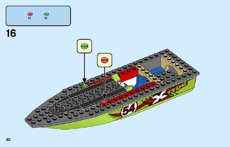 Race Boat Transporter 60254 LEGO information LEGO instructions 40 page
